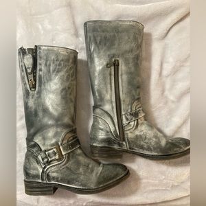 Roan boots by bedstu.  (9.5) distressed grey leather in excellent used condition